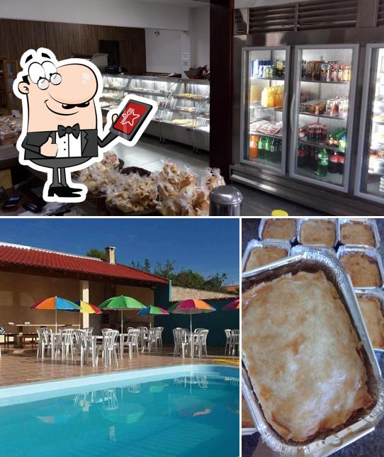 A Padaria Santa Amélia se destaca pelo exterior e bolo