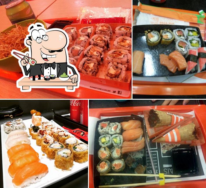 Peça diversas opções de sushi