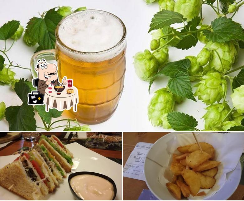 Tra le varie cose da Birreria Il Vecchio Birraio si possono trovare la cibo e birra