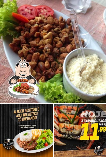 Sanduíche de carne de porco desfiada em Boteco Tô Chegando