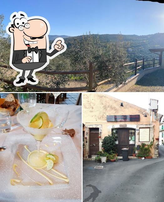 La esterno e bevanda del ristorante