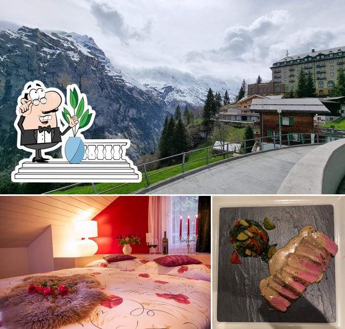 Gli esterni di Eiger Guesthouse Mürren