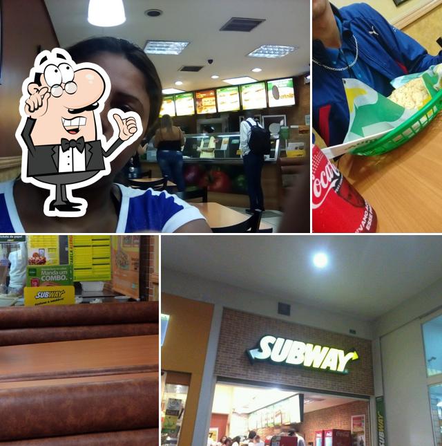 O interior do Subway