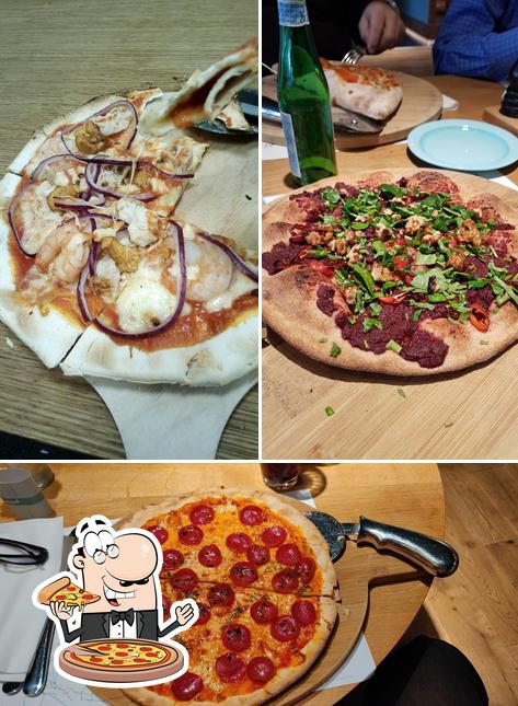 Essayez des pizzas à Mama trattoria Hamburg Hafencity