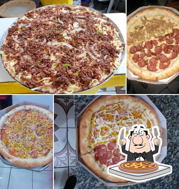 Experimente pizza no China Pizzaria e Lanchonete