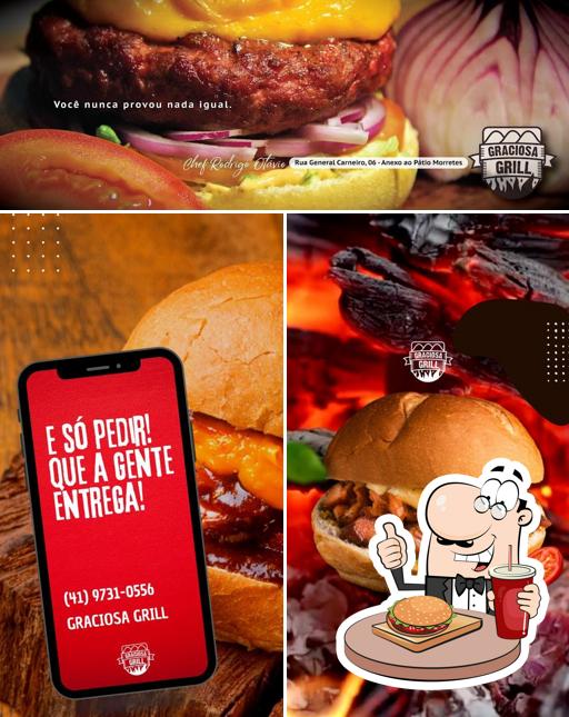 Delicie-se com um hambúrguer no GRACIOSA GRILL