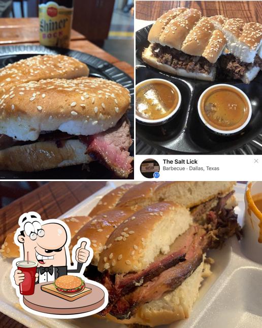 Try out a burger at The Salt Lick