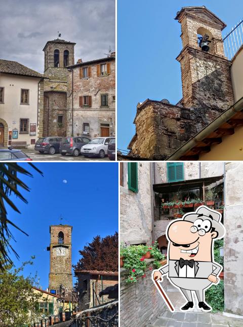 Puoi goderti l'aria fresca da seduto all'esterno di Bar Pizzeria Baldaccio a fianco Museo della Battaglia e Di Anghiari