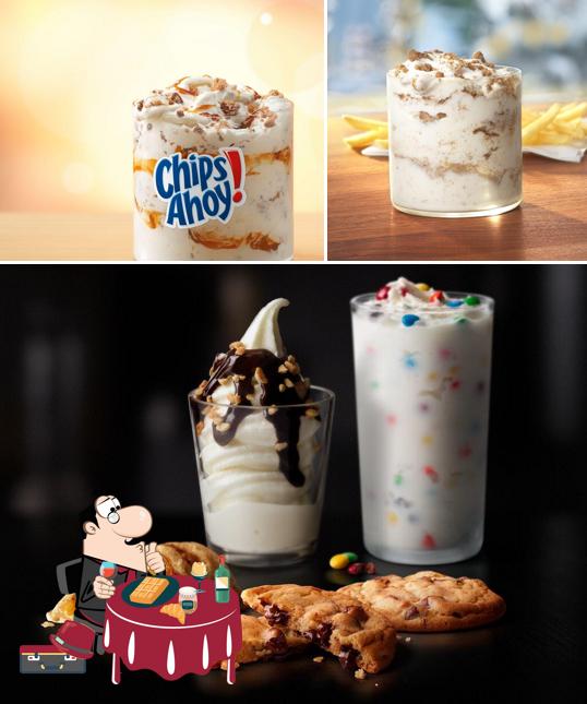 McDonald's provides a selection of desserts