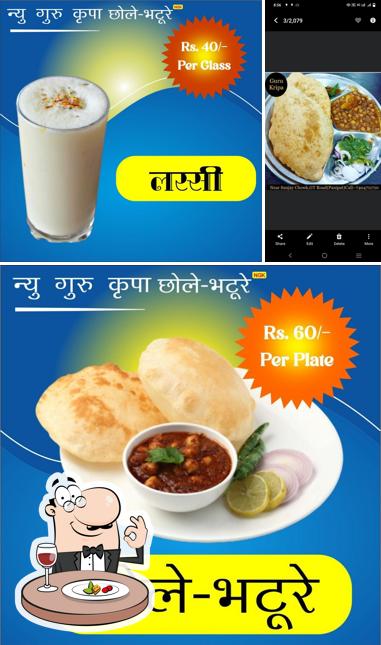 Meals at New Guru kirpa chole Bhature