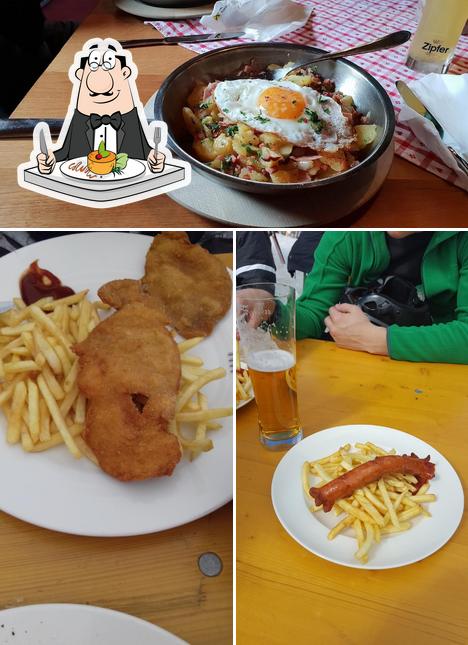 Comida en Winkler Alm - Skihütte-Restaurant - Saalbach Hinterglemm