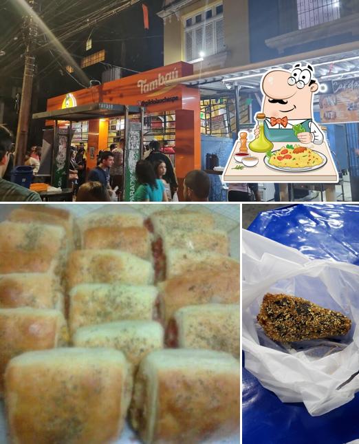 Esta é a ilustração mostrando comida e exterior no Gildo Lanches