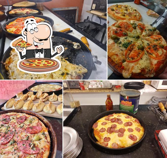 Escolha pizza no Pizza Rica