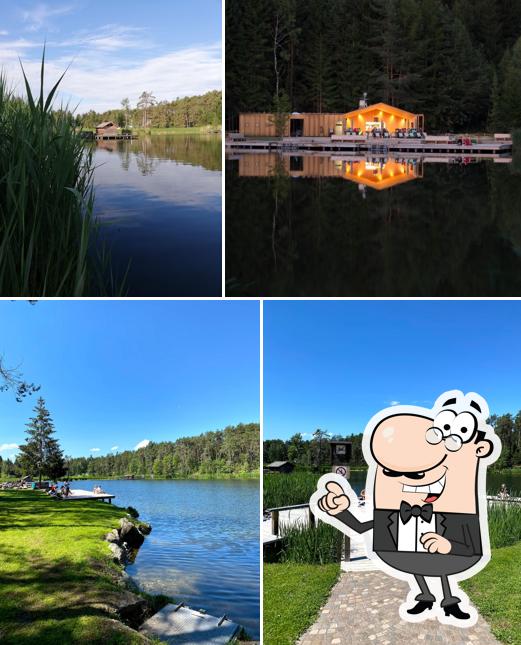 Schwimm-Hütte Völser Weiher