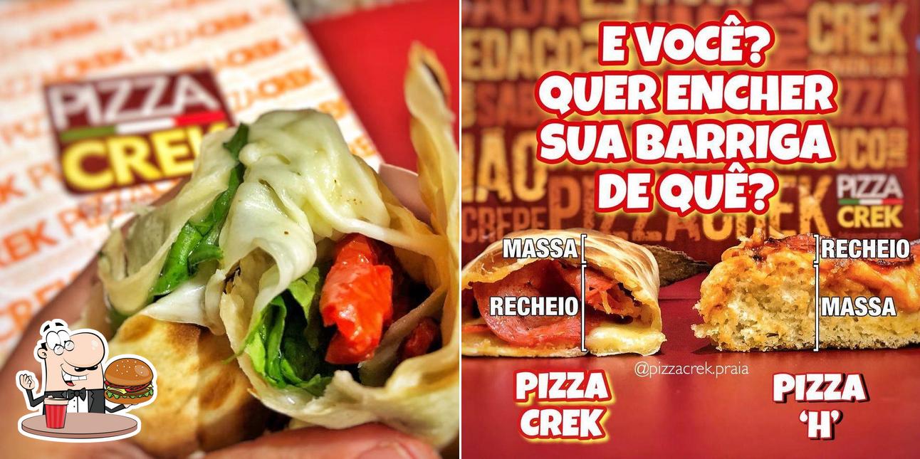 Consiga um hambúrguer no Pizza Crek Praia da Costa