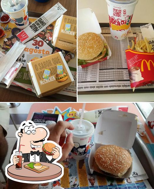 Consiga um hambúrguer no McDonald's