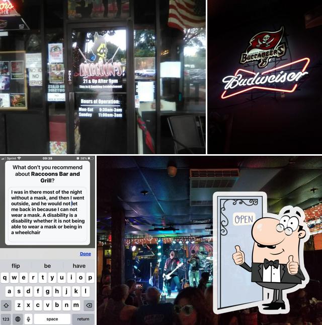 Raccoon's Bar and Grill in Valrico - Restaurant menu and reviews