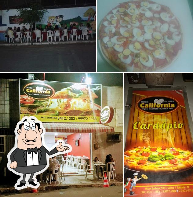 O interior do Pizzaria e Pastelaria Califórnia