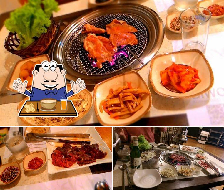 Food at Biwon Korean BBQ Restaurant