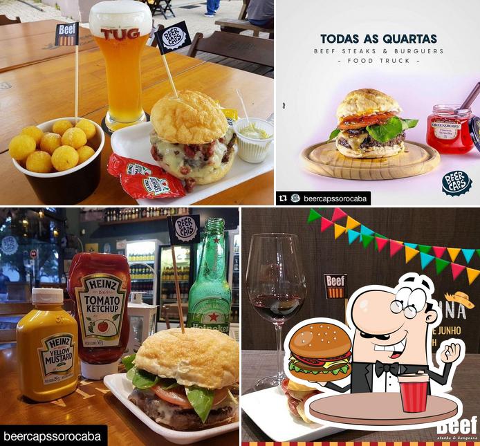 Consiga um hambúrguer no Beef Food Truck