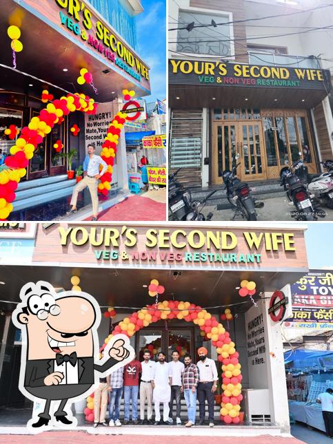 This is the picture depicting exterior and food at Here is your second wife