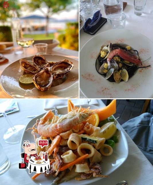 Essayez des fruits de mer à La Caletta del Canavese lago di Candia Canavese