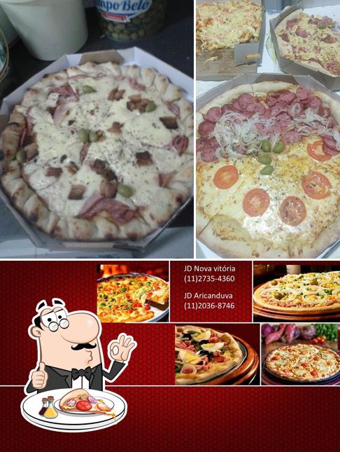 Experimente diversos tipos de pizza