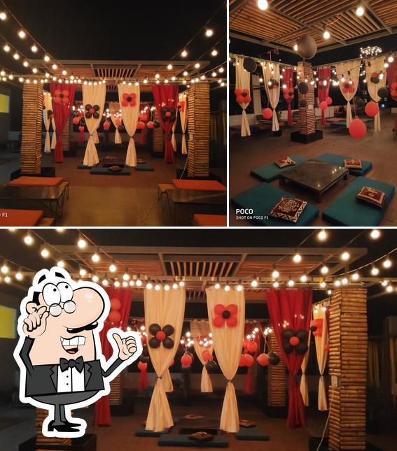 The interior of Rude Rooftop cafe and lounge