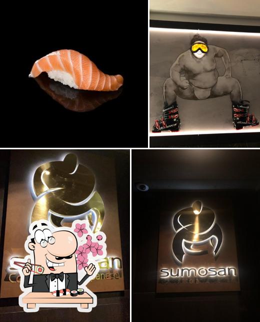 Les sushi sont servis à Sumosan Courchevel