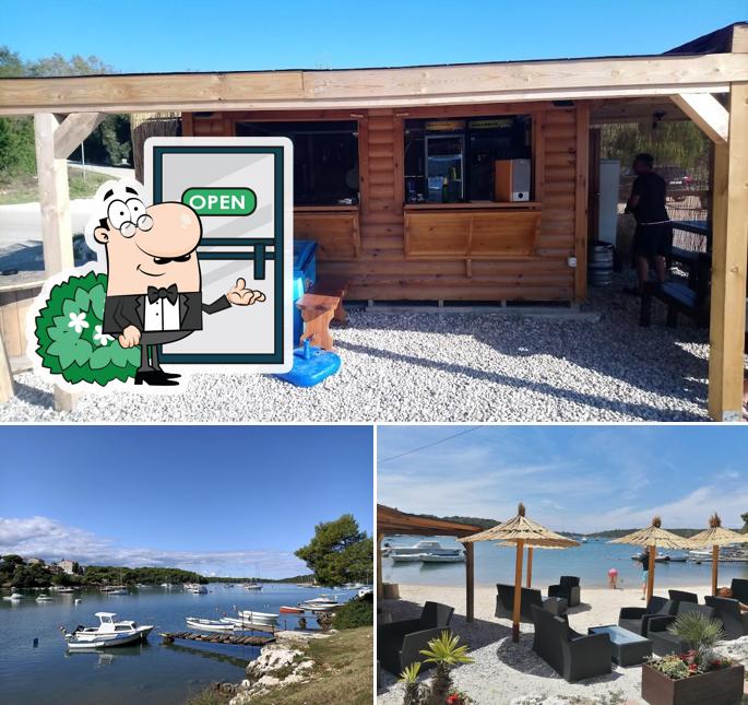 Vous pouvez prendre un bol d'air frais dans l'espace ouvert de Beach Bar Kanalić