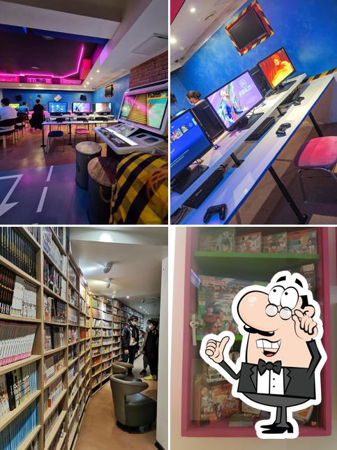 L'intérieur de Extra Life Café