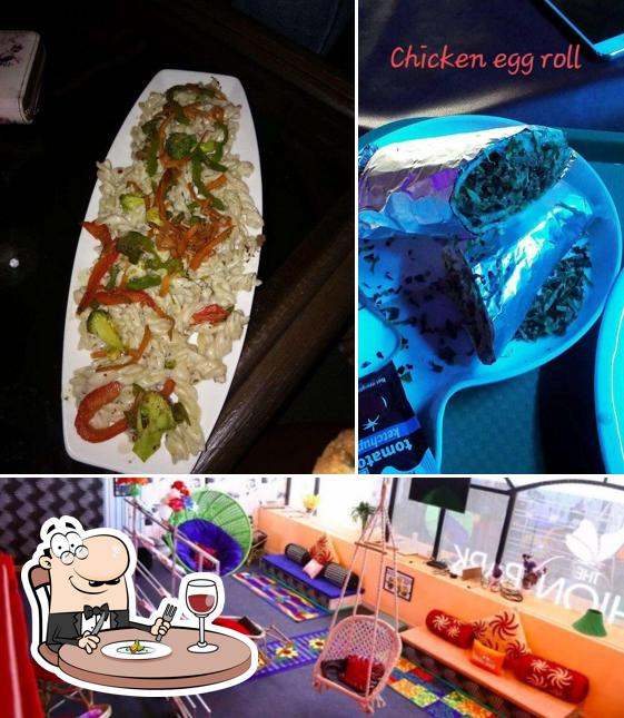The picture of food and play area at Free Souls Cafe