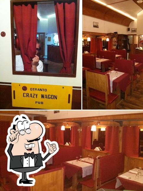 Gli interni di Crazy Wagon (Pizzeria&Bistró)