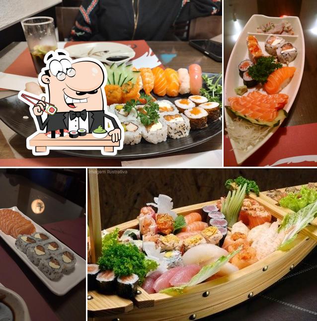 Escolha diversas opções de sushi