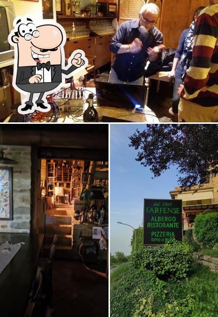 Tra le varie cose da Farfense Albergo, Ristorante, Bar si possono trovare la esterno e interni