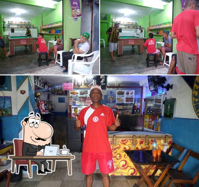 O interior do Point Do Marcelinho Bar & Lanchonete