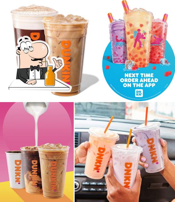 Check out various drinks provided by Dunkin'
