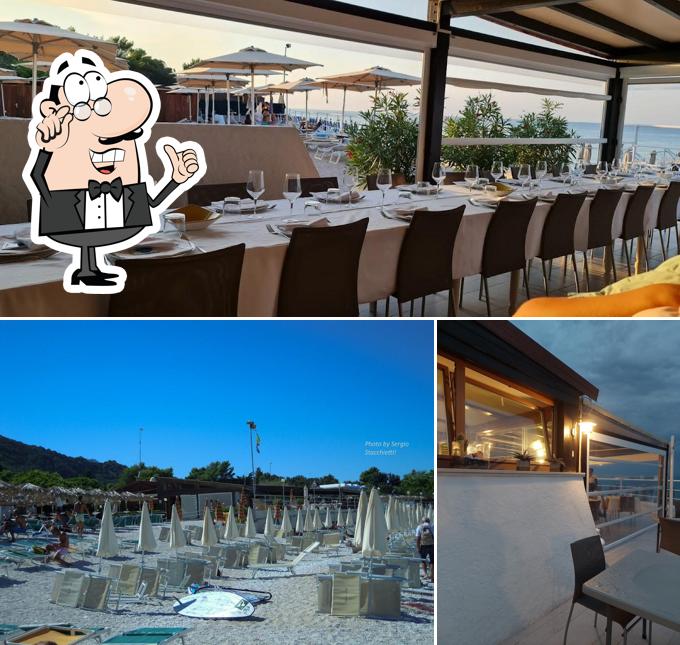 Gli interni di La Capannina di Portonovo