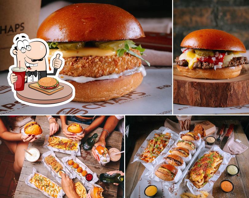 Consiga um hambúrguer no Chaps Burger & More