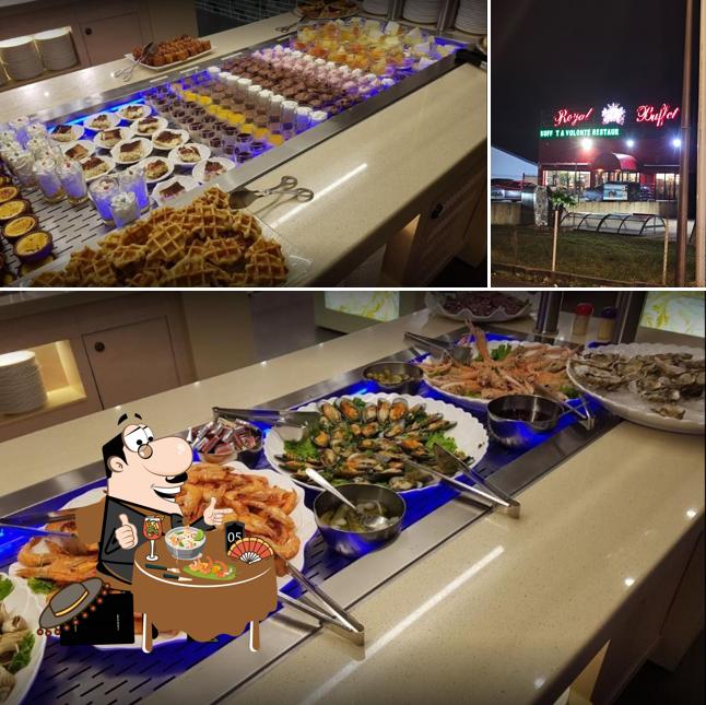 Voici la photo indiquant la nourriture et extérieur sur Restaurant asiatique Royal Buffet Le Mans