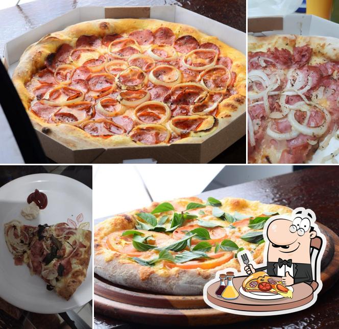 Peça diferentes tipos de pizza