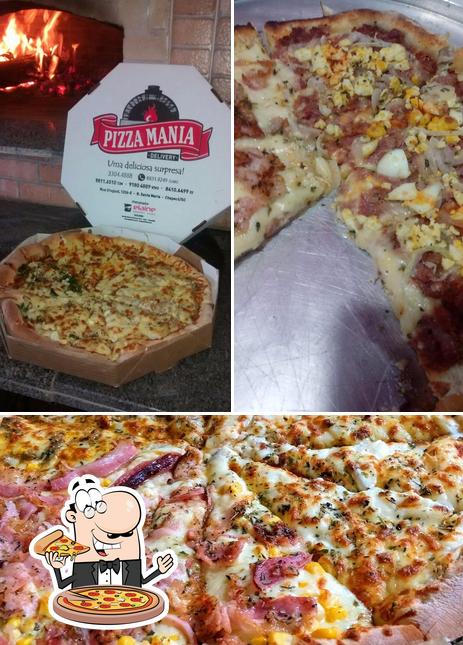 Peça diversos variedades de pizza