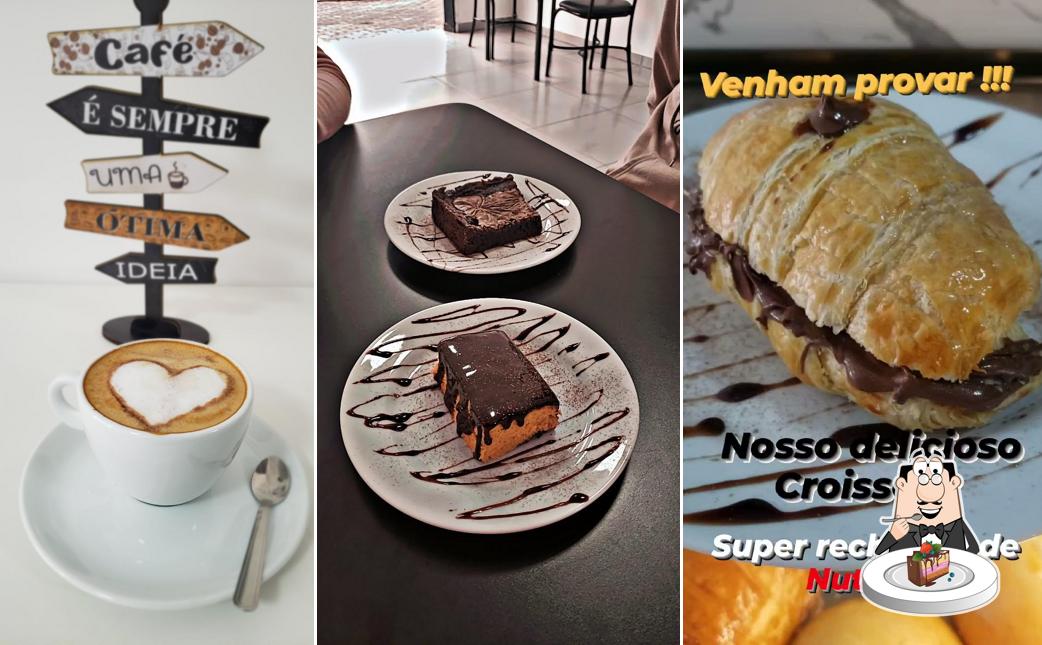 Bolo de chocolate em 1st Cup Coffe - Cafeteria