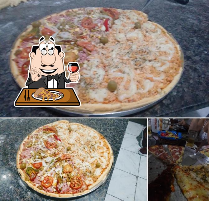 Peça pizza no Estação MPB Pizzaria e Churrascaria e rei do frango