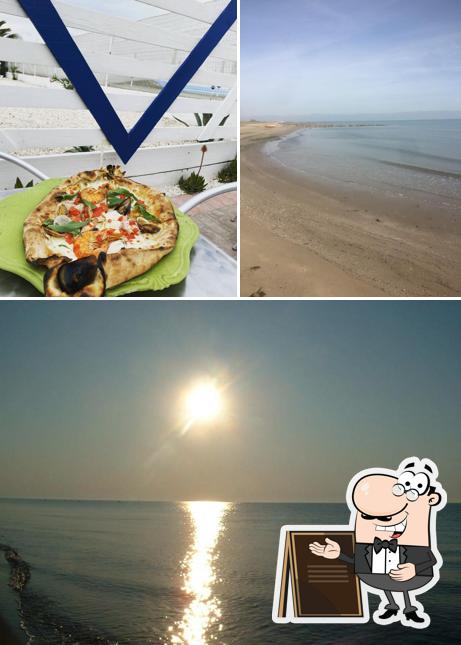 Tra le diverse cose da Lido Valentino si possono trovare la esterno e cibo