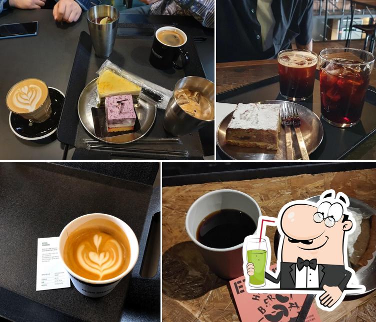 Enjoy a drink at BEAN BROTHERS Hapjeong