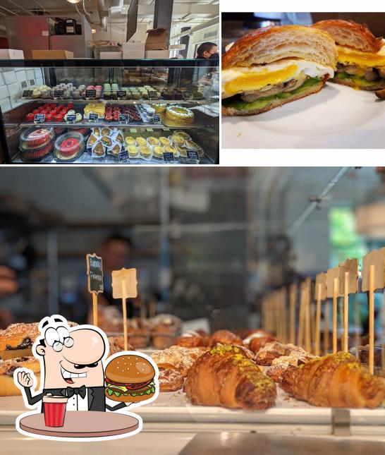 Get a burger at Petit Pierre Bakery