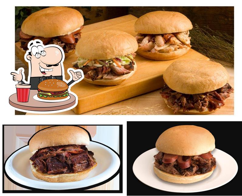 Order a burger at Hog Wild Pit Bar-B-Q