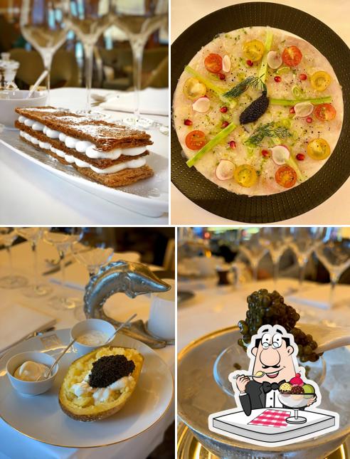 La Maison du Caviar Restaurant, Epicerie Fine & Eshop serves a variety of desserts