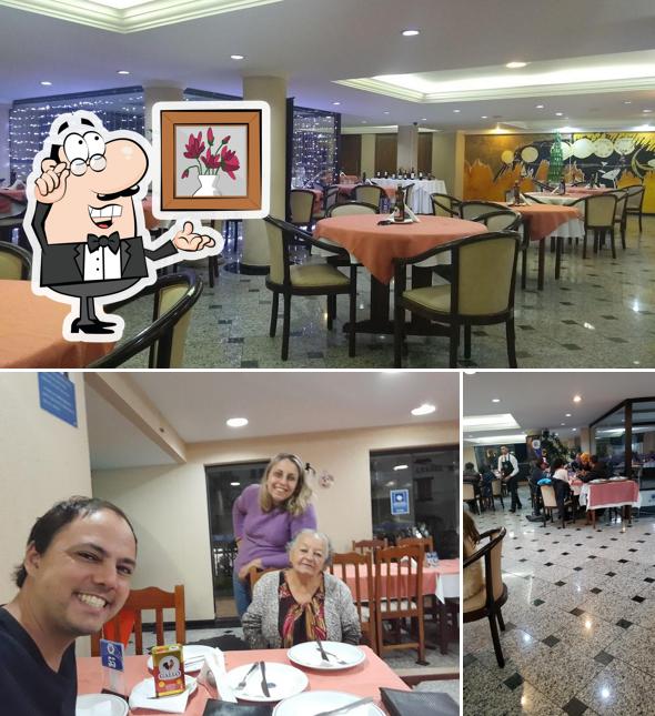 O interior do Restaurante e Pizzaria Famiglia Guarany